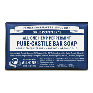 All-One Hemp Pure-Castile Bar Soap - Peppermint
