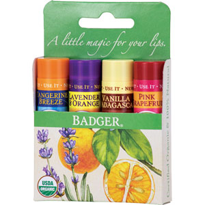 Badger Lip Balm Gift Pack - (Yellow)