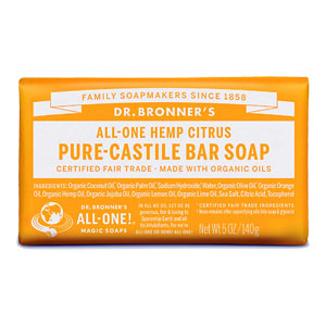 All-One Hemp Pure-Castile Bar Soap - Citrus