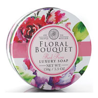 Floral Bouquet - Floral Bouquet Red Rose Luxury Soap