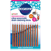 Ecozone - Enzymatic Drain Cleaning Sticks - Citrus Fragrance