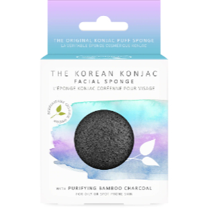 Facial Puff Sponge With Bamboo Charcoal