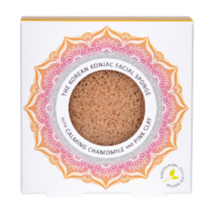 Mandala Facial Sponge - Chamomile & Pink Clay
