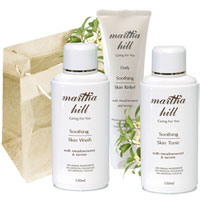 Martha Hill - Soothing Skin Care Collection (with jute flower bag)