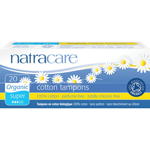 Organic All Cotton Tampons - Super